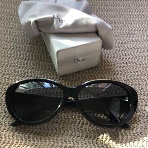 Authentic Dior sunglasses with case and cloth